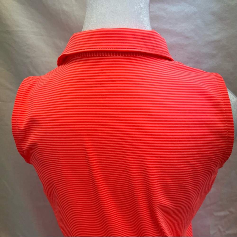 NWT Vineyard Vines performance sleeveless striped golf polo. - Picture 5 of 10